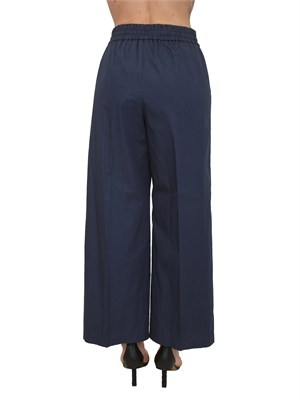 Pantalone EMMCALAO Emme Marella in cotone blu in DONNA