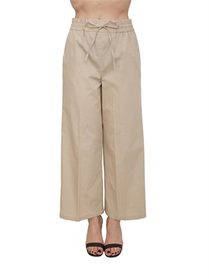 Pantalone EMMCALAO Emme Marella in cotone beige in DONNA
