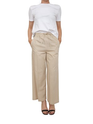 Pantalone EMMCALAO Emme Marella in cotone beige in DONNA