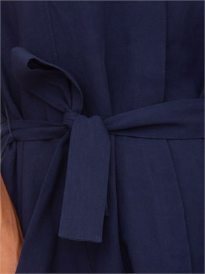 Abito blu Emmdetto di Emme Marella in lino e viscosa in DONNA