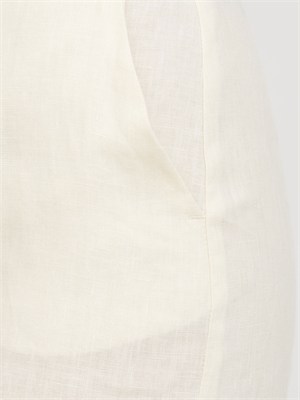 Pantalone EMMCLAVA Emme Marella in lino avorio in DONNA