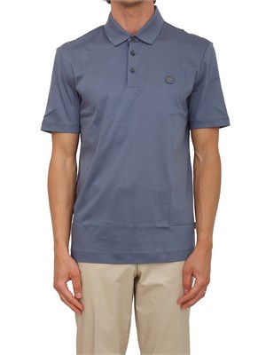 Polo BOSS uomo in cotone mercerizzato carta da zucchero in UOMO