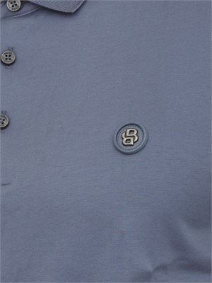 Polo BOSS uomo in cotone mercerizzato carta da zucchero in UOMO