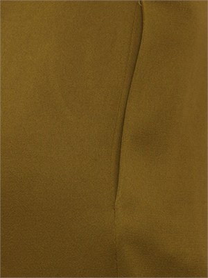 Pantaloni MSECONO Max Mara Studio in misto viscosa verde in DONNA