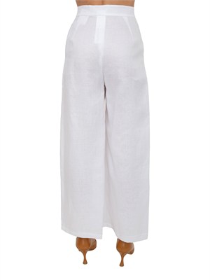 Pantalone bianco MSTTARTUFO Max Mara Studio in tela ramiÉ in DONNA