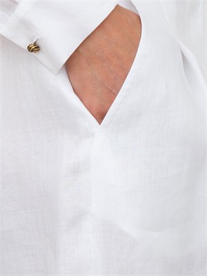 Pantalone bianco MSTTARTUFO Max Mara Studio in tela ramiÉ in DONNA