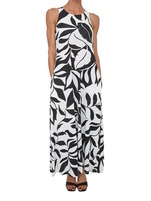 Abito fantasia nera BCHPASTE Max Mara Beachwear in viscosa in DONNA