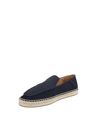 Espadrillas Boss uomo in pelle scamosciata blu in UOMO