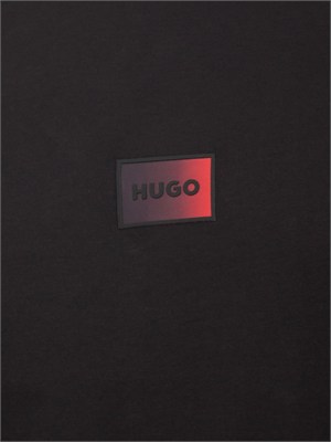T-shirt HUGO uomo in cotone nero in UOMO