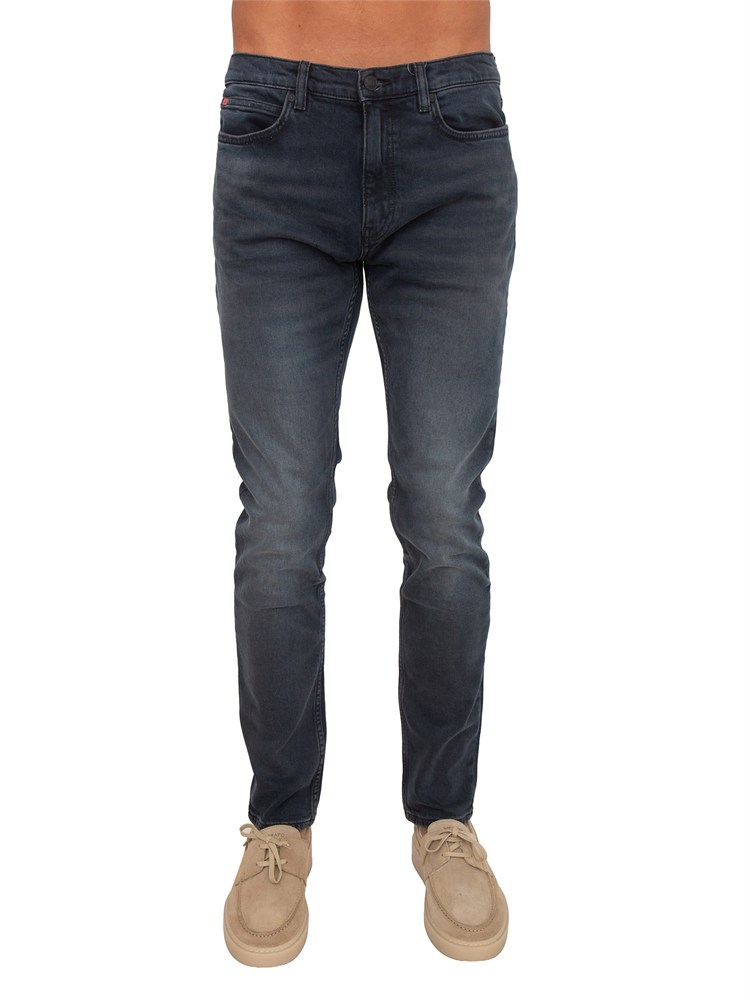 Jeans HUGO Uomo in denim blu scuro