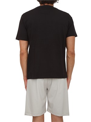 T-shirt CP Company in cotone nero con logo in UOMO