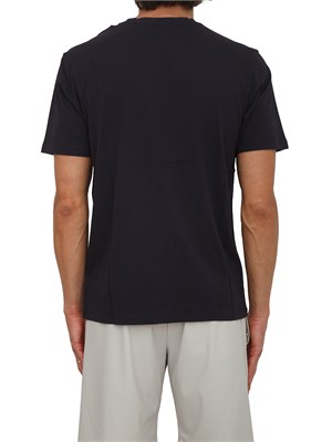 T-shirt CP Company in cotone blu con logo in UOMO
