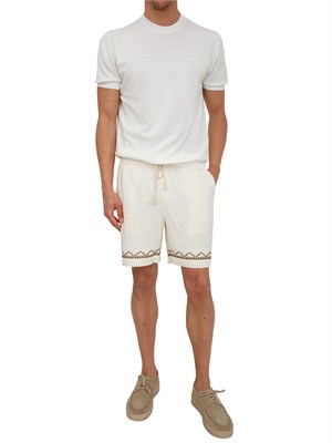 T-shirt Liu Jo uomo in crêpe di cotone bianco in UOMO