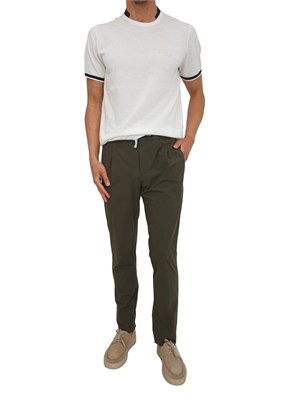 T-shirt in maglia Liu Jo uomo in cotone bianco con profili in UOMO