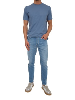 T-shirt Liu Jo uomo in cotone blu in UOMO