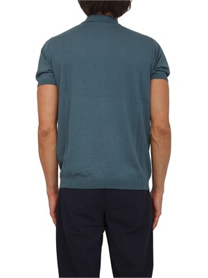 Polo maglia Liu Jo uomo in filato cotone e seta petrolio in UOMO
