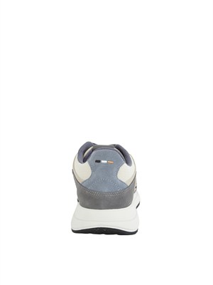 Sneakers marroni BOSS uomo in mesh e suede in UOMO