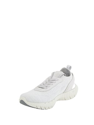 Sneakers bianche BOSS uomo con tomaia in maglia in UOMO