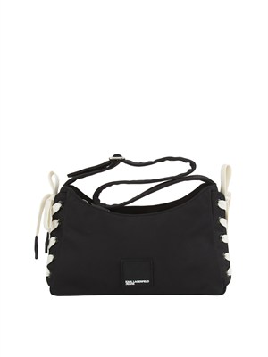 Borsa a spalla Karl Lagerfeld Jeans in tessuto nero in DONNA