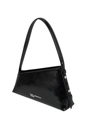 Borsa geometrica Karl Lagerfeld Jeans in pelle nera in DONNA