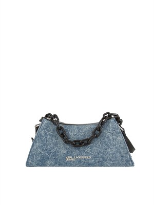 BORSA A SPALLA K.LAGERFELD BLU DENIM in DONNA