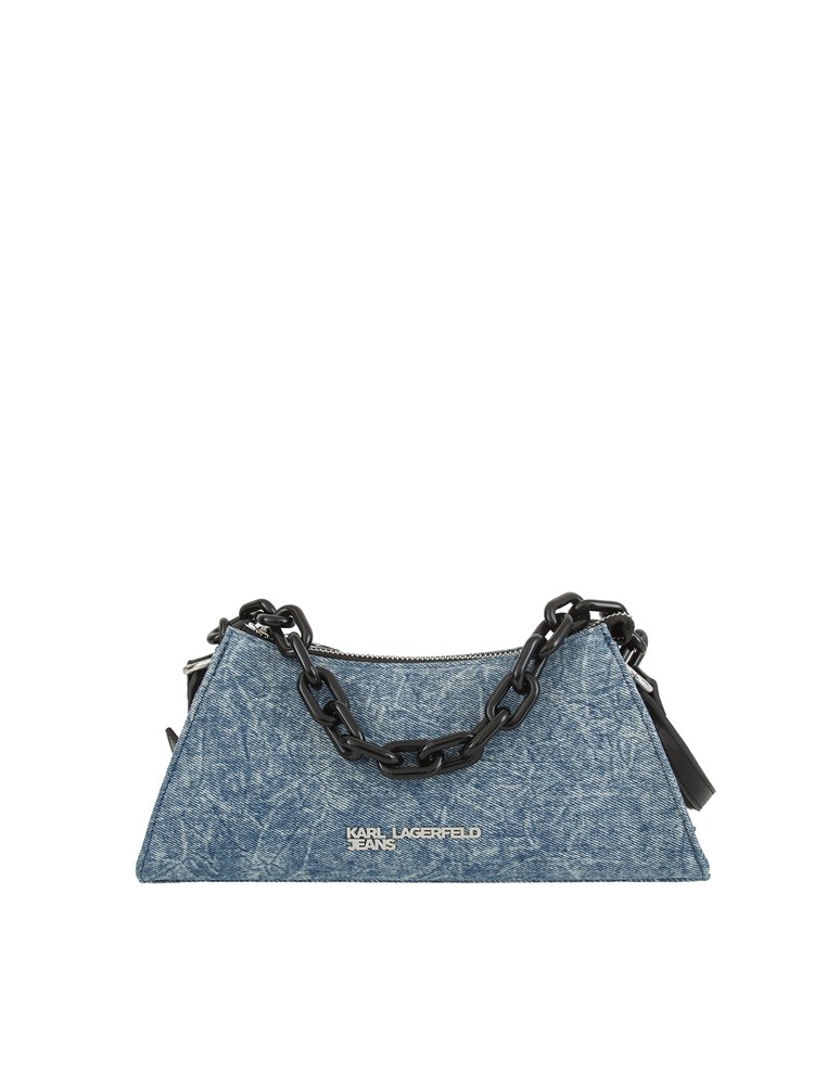 BORSA A SPALLA K.LAGERFELD BLU DENIM