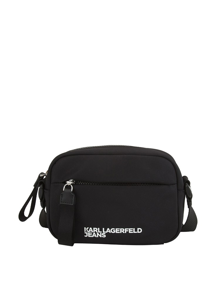 Borsa a tracolla Karl Lagerfeld Jeans in tessuto nero