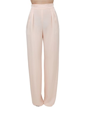 Pantalone MSEDIVO Max Mara Studio in satin rosa cipria in DONNA