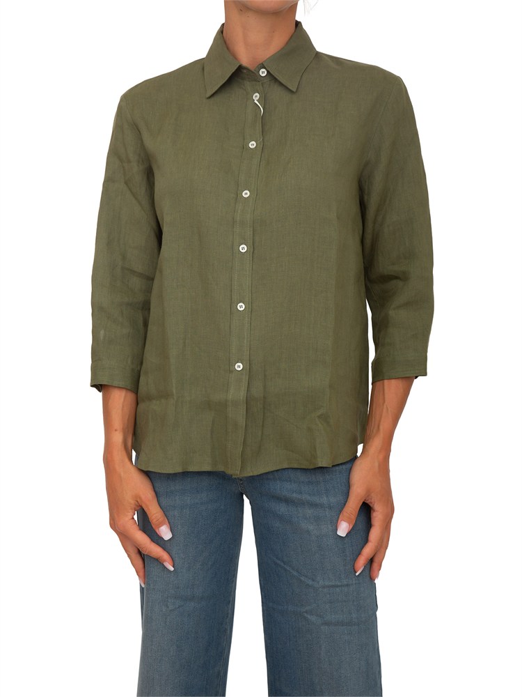 Camicia Emmgirello di Emme Marella in puro lino verde