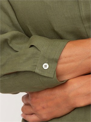 Camicia Emmgirello di Emme Marella in puro lino verde in DONNA