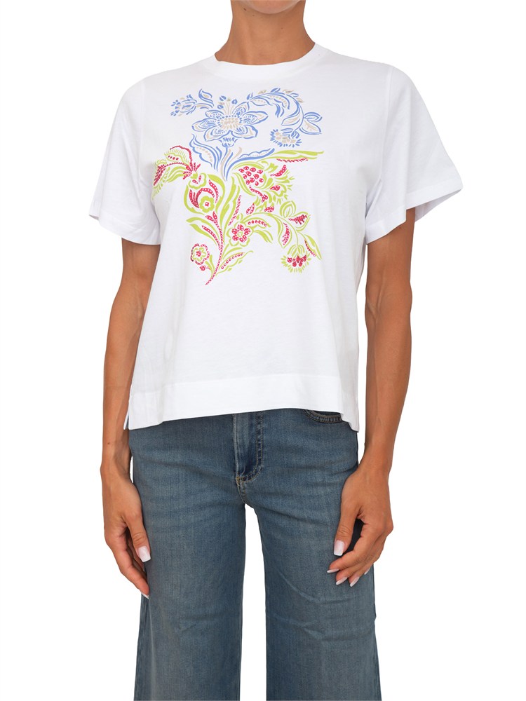 T-shirt bianca Emmparaggi Emme Marella con stampa