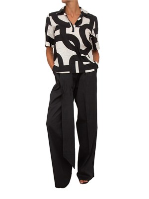 Camicia Emmferoce Emme Marella in cotone stampa nera in DONNA