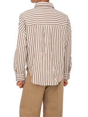 Camicia Emmuggioso di Emme Marella a righe beige in DONNA