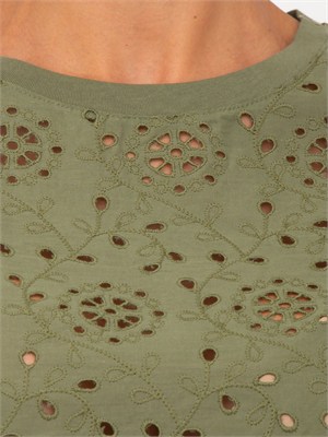 T-shirt verde Emmveletta di Emme Marella in cotone in DONNA
