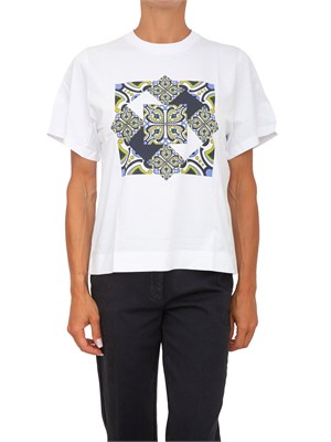 T-shirt bianca Emmparaggi Emme Marella con stampa in DONNA