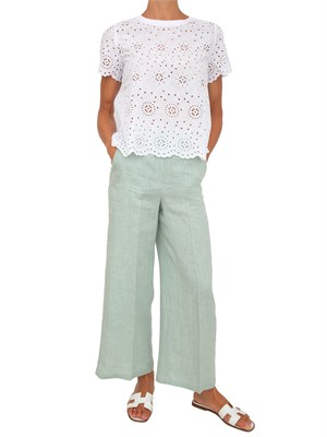 T-shirt bianca Emmveletta di Emme Marella in cotone in DONNA