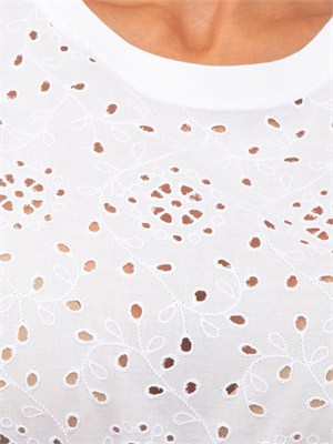 T-shirt bianca Emmveletta di Emme Marella in cotone in DONNA