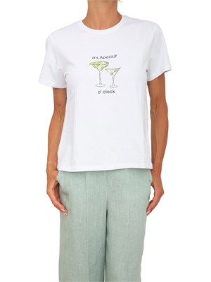T-shirt bianca Emmgola Emme Marella con stampa in DONNA