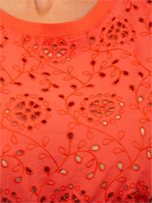 T-shirt corallo Emmveletta di Emme Marella in cotone in DONNA