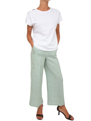 T-shirt bianca Emmchiffon di Emme Marella in cotone in DONNA