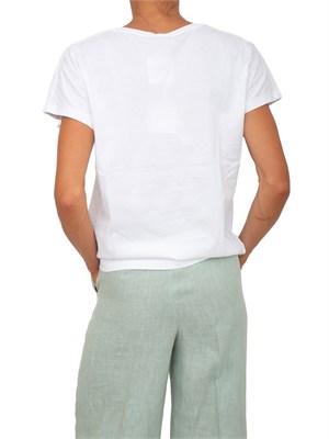 T-shirt bianca Emmchiffon di Emme Marella in cotone in DONNA