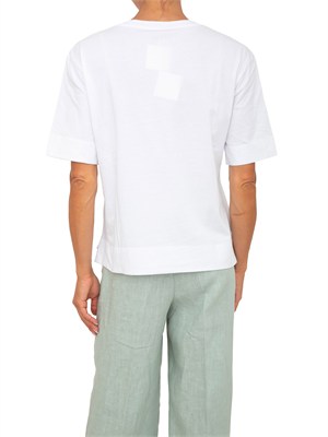 T-shirt bianca Emmfirma di Emme Marella con taschino in DONNA