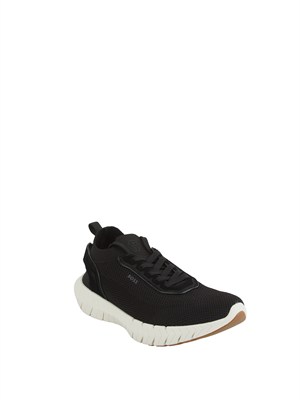 Sneakers nere BOSS uomo con tomaia in maglia in UOMO