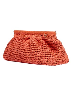 Borsa Paprica Emme Marella in rafia corallo in DONNA