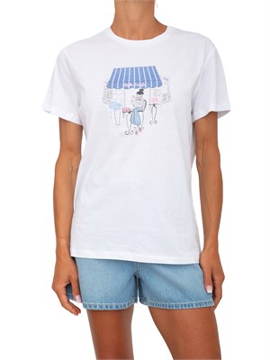 T-shirt bianca Liu Jo donna con stampa in DONNA