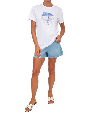 T-shirt bianca Liu Jo donna con stampa in DONNA