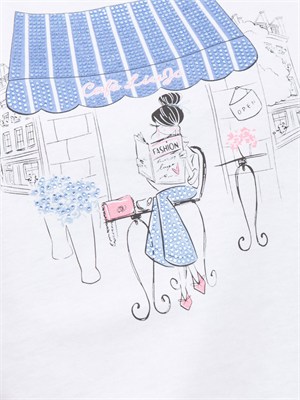 T-shirt bianca Liu Jo donna con stampa in DONNA