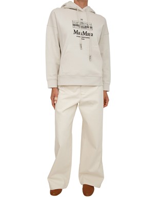 Felpa SMMANDREA Max Mara 'S in tessuto tecnico avorio in DONNA