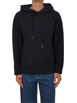 Felpa SMMANDREA Max Mara 'S in tessuto tecnico blu in DONNA