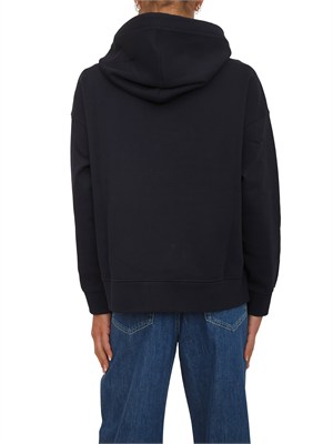 Felpa SMMANDREA Max Mara 'S in tessuto tecnico blu in DONNA